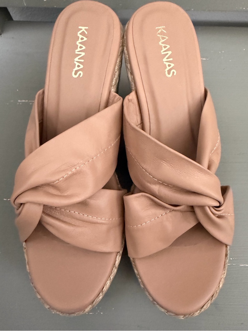 KAANAS Women’s Espadrille Platform Wedge Sandals